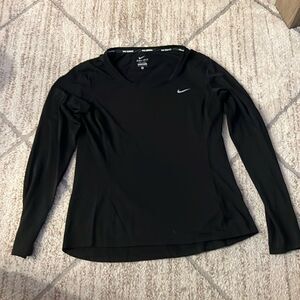 Nike running longsleeve shirt black medium